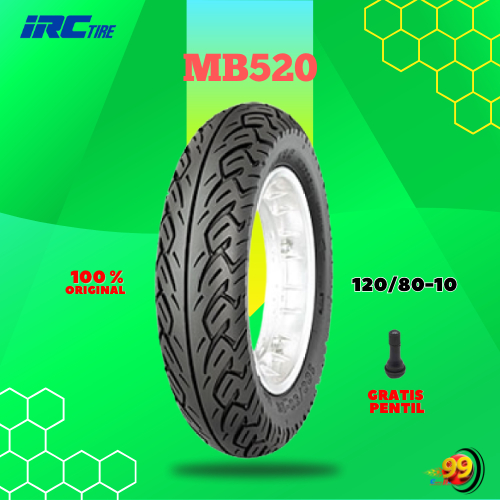 Ban Motor Vespa Matic IRC MB520 120/80 Ring 10 Tubeless