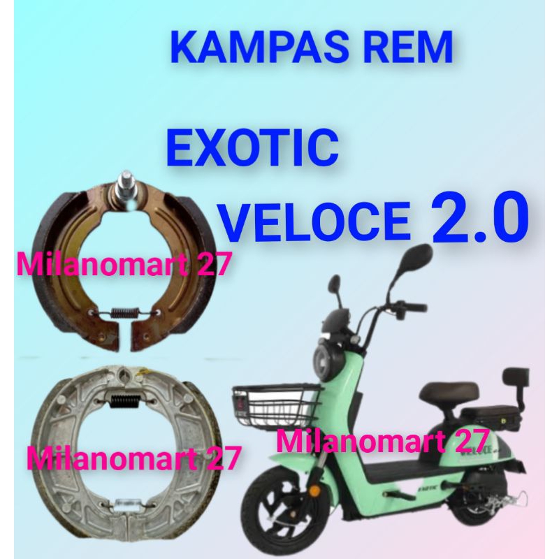 kampas rem exotic veloce 2.0 kampas rem sepeda listrik exotic veloce 2.0