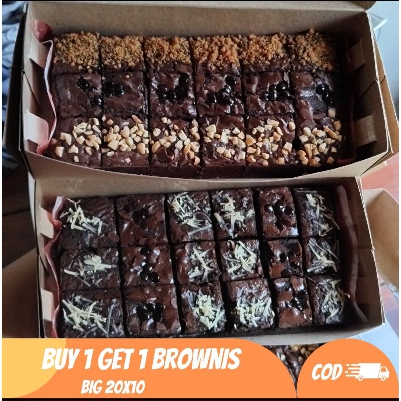 

DISKON!!! Brownis fudgy BUY 1 GET 1 20x10