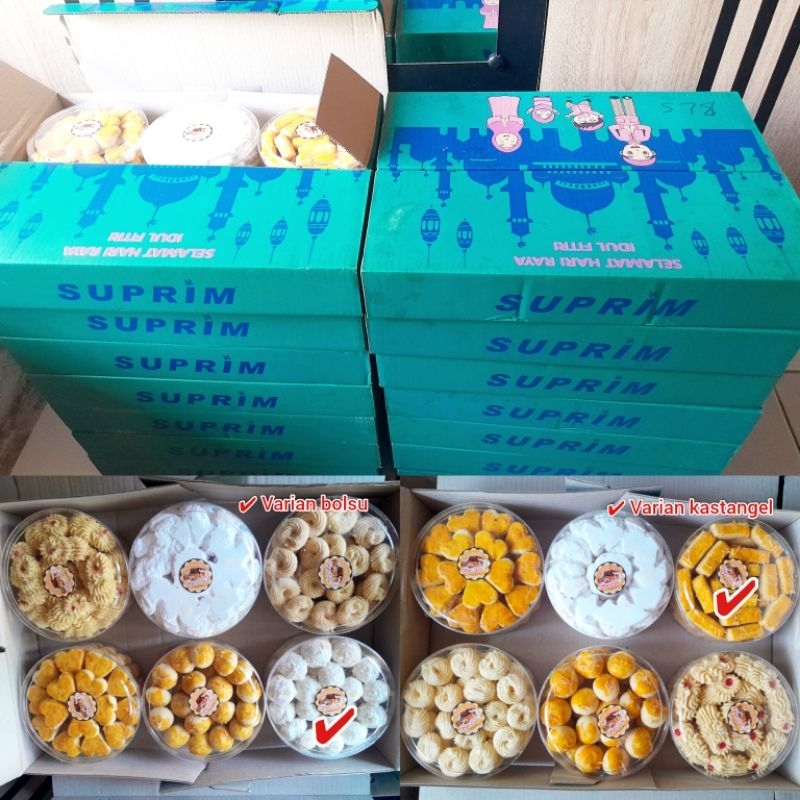 

Paket Hampers kue kering isi 6 toples
