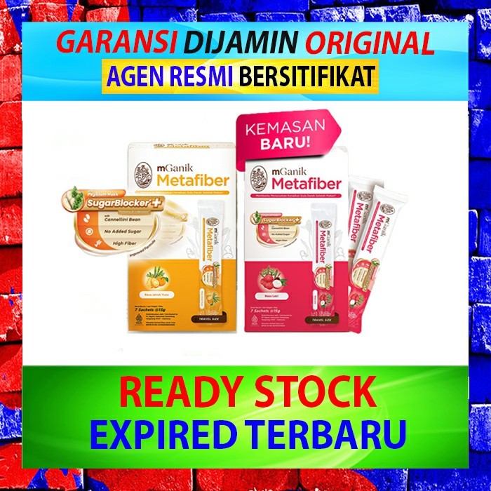 (BISA COD) Metafiber Travel Size isi 7 Sachet Mganik Official Store