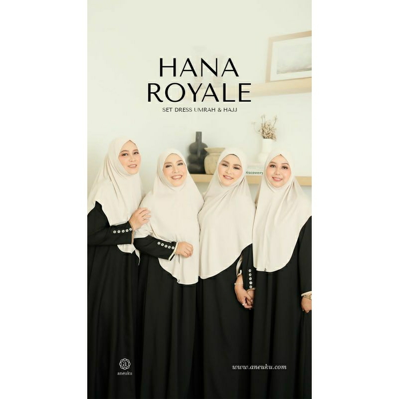 Hana Royale Dress by Aneuku | Hana Royale | Gamis Polos | Aneuku | D'Hijab of Mey