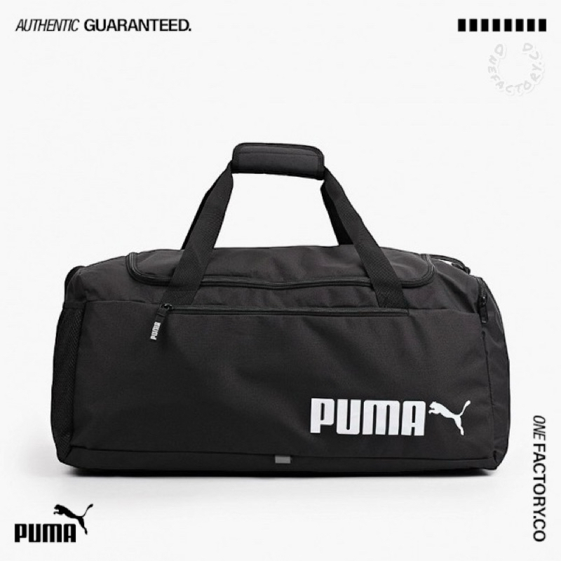 Tas Travel Gym Puma Fundamental Sport Bag 2 Medium Black 100%Original