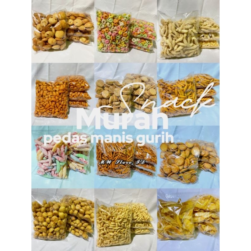 

SNACK PEDAS MANIS ASIN GURIH SUPER RENYAH DAN MURAH BEBAS PILIH VARIAN