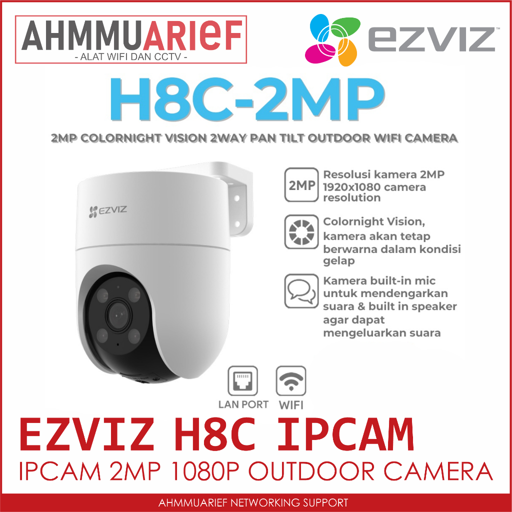 KAMERA CAMERA CCTV IPCAM CCTV EZVIZ H8C 2MP 4MP