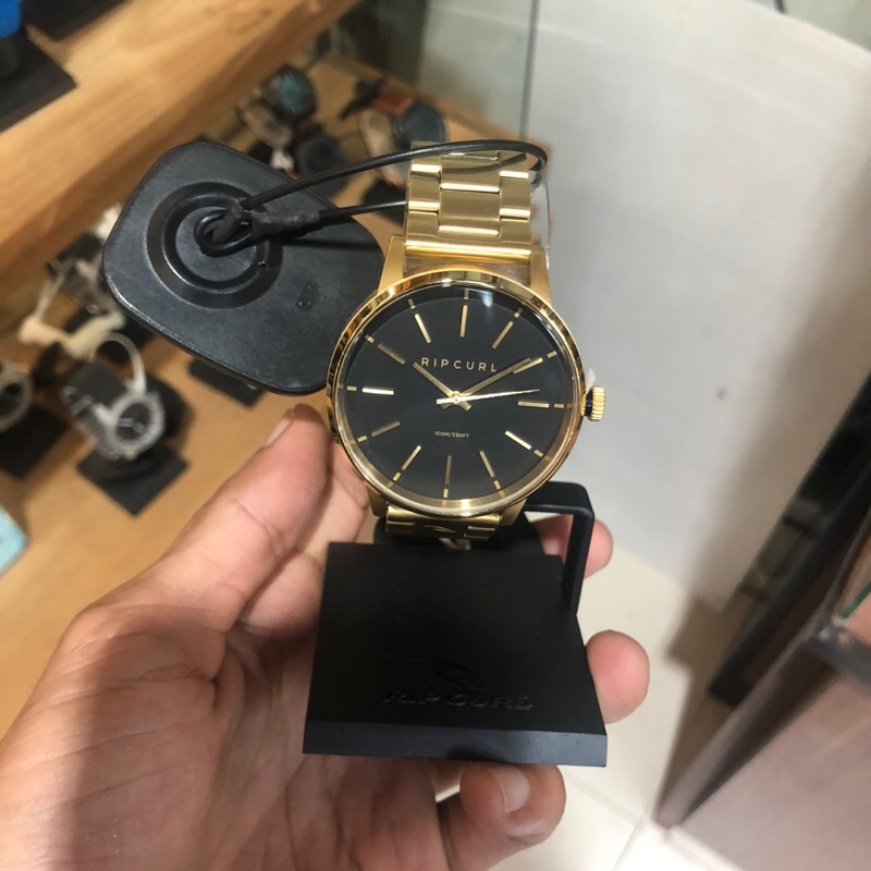 jam tangan pria rip curl original drake gold sss gold