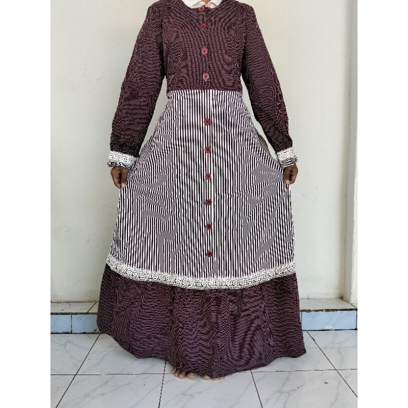 dress wanita baju muslim wanita jubah wanita (priloved)