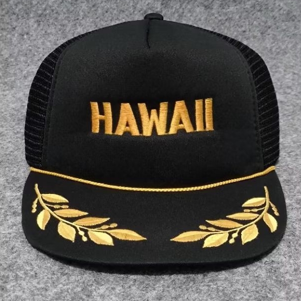 Hawaii Vintage 90's Trucker Rope Hat By Hawaiian HeadWear
