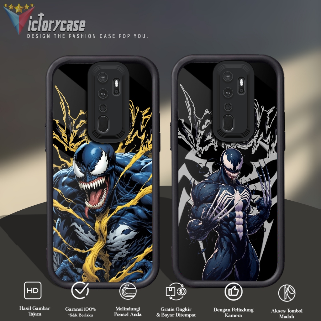 Case Premium Compatible For OPPO A5 A9 2020 Motif [ VNOM ] Casing Softcase Glossy Anti Jamur