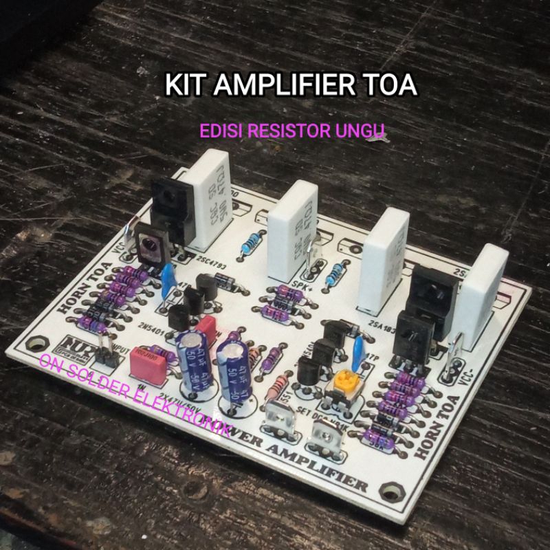 Kit Driver Amplifier TOA Pcb Putih semi fiber