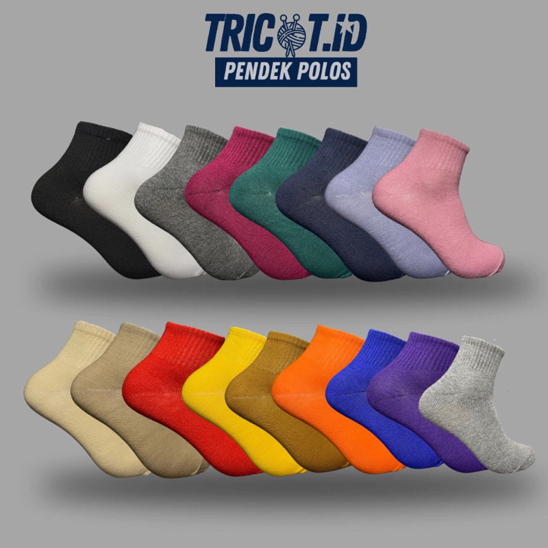 kaos kaki old school polos pendek