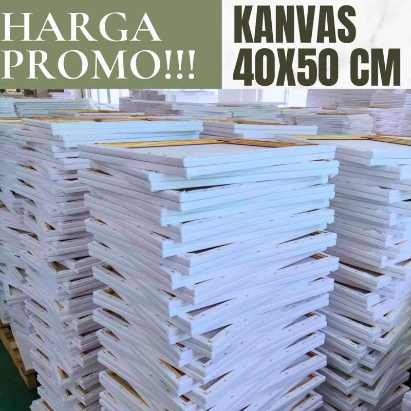 

kanvas lukis 40x50 CM Bisa untuk semua jenis cat canvas sudah siap digunakan