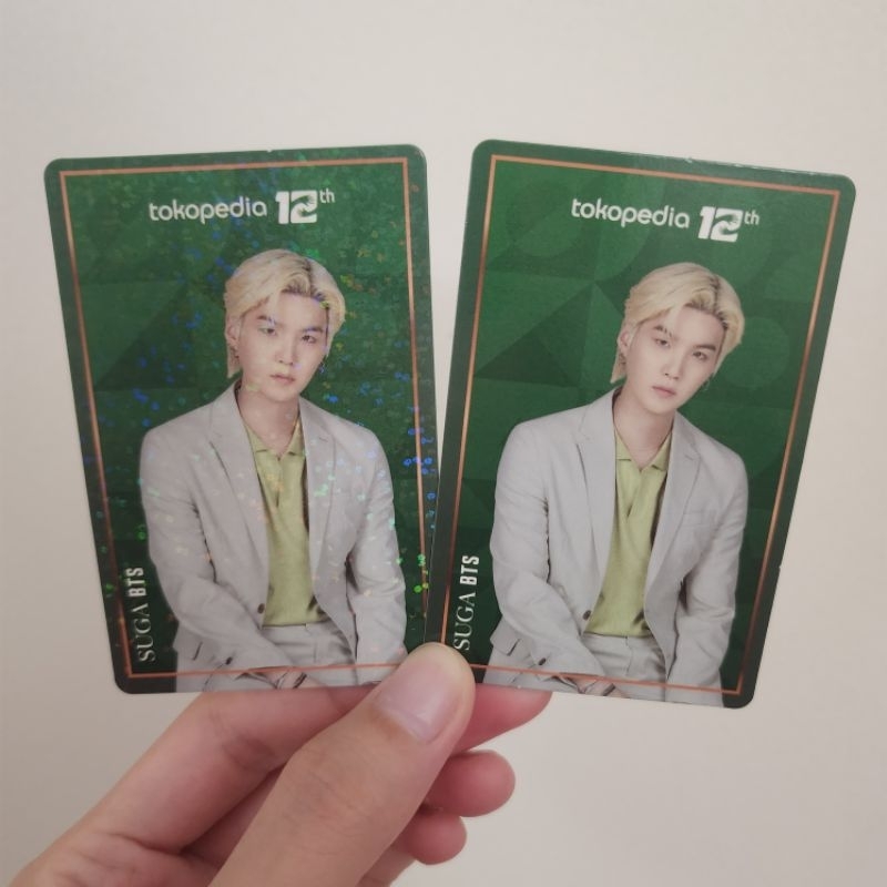OFFICIAL Photocard Suga BTS Holo Hijau