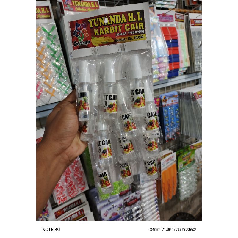 

(12 pcs) Karbit cair 30ml/etrell buah/pemasak buah
