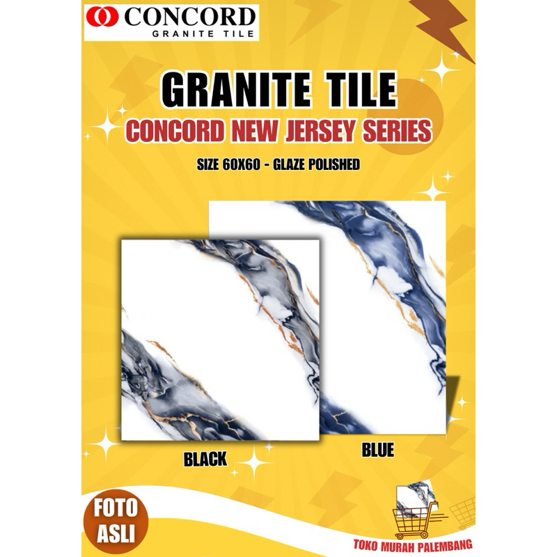Granite 60x60 New Jersey Blue | Granite Black | Granite Lantai