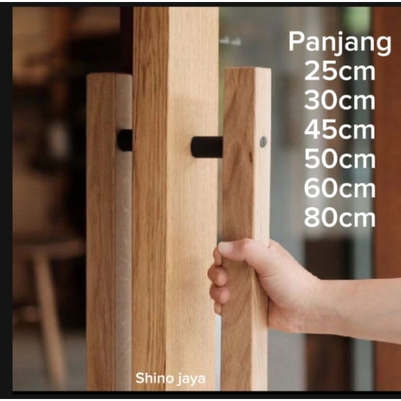 Handle pintu minimalis Clasik gagang pintu rumah estetis tarikan pintu kayu jati solid termurah