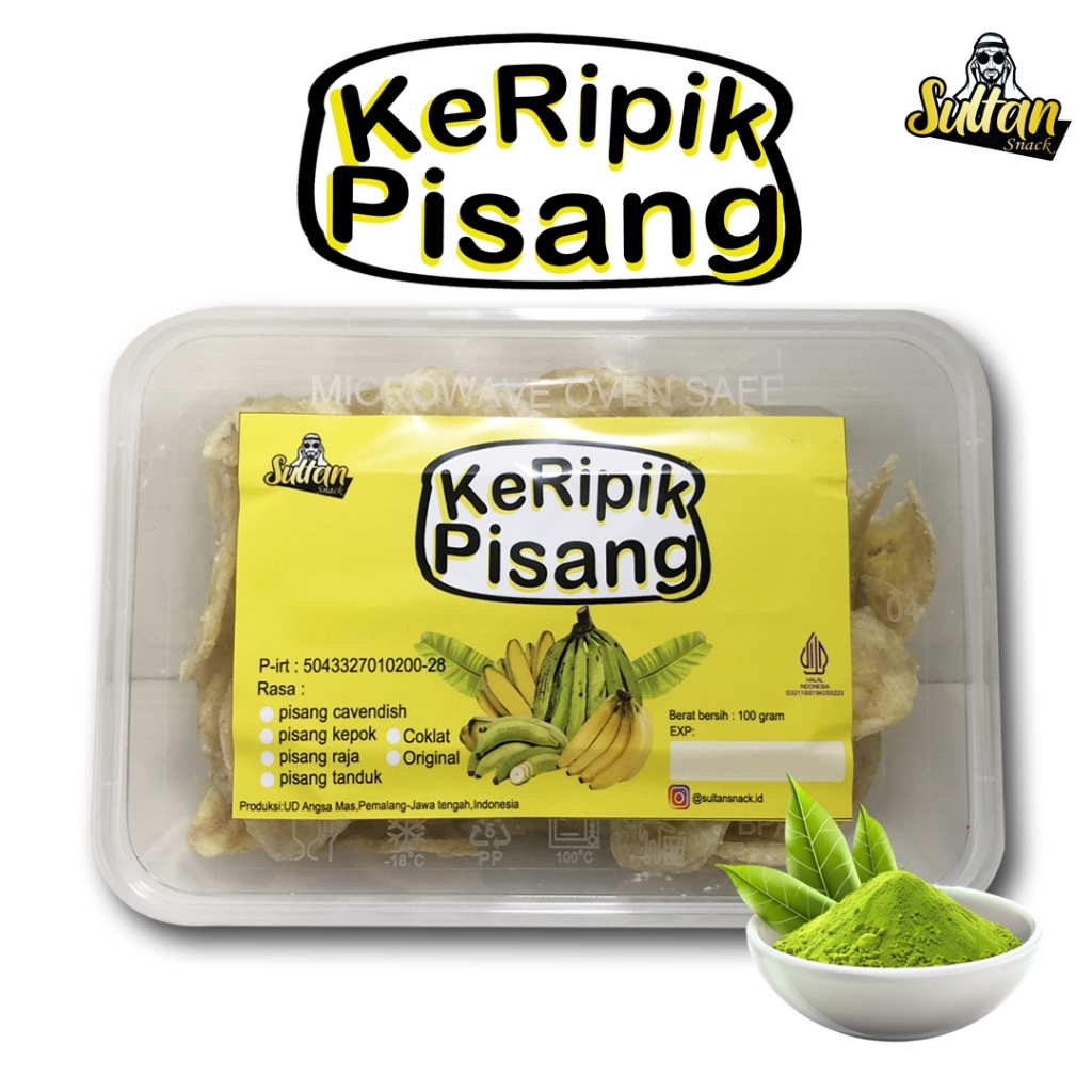 

Keripik Pisang Rasa Matcha 100 Gram