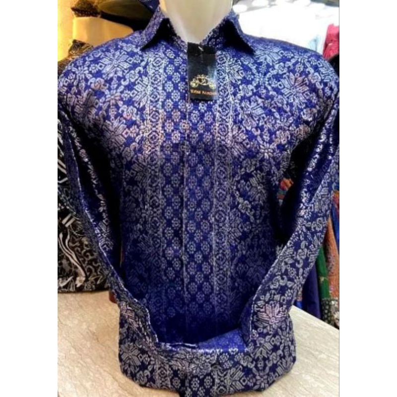 Kemeja Songket Pria Terbaru Kemeja Songket Furing Baju Pesta Pria