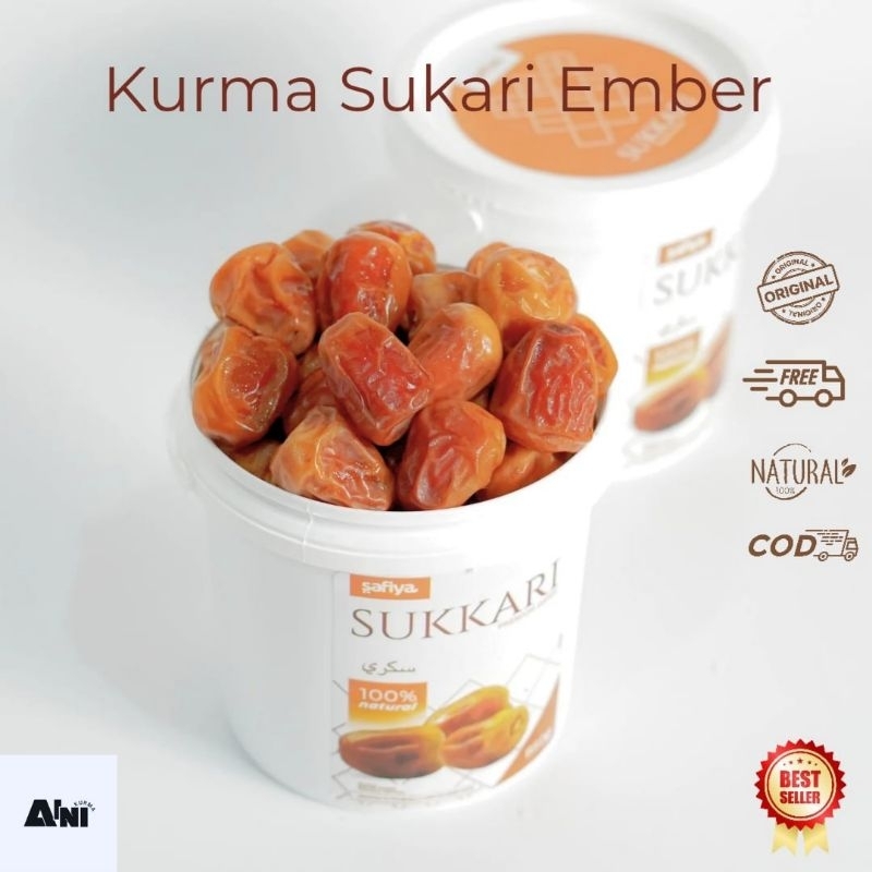 

Kurma Sukarri Safiya Ember 850gram teman buka puasa