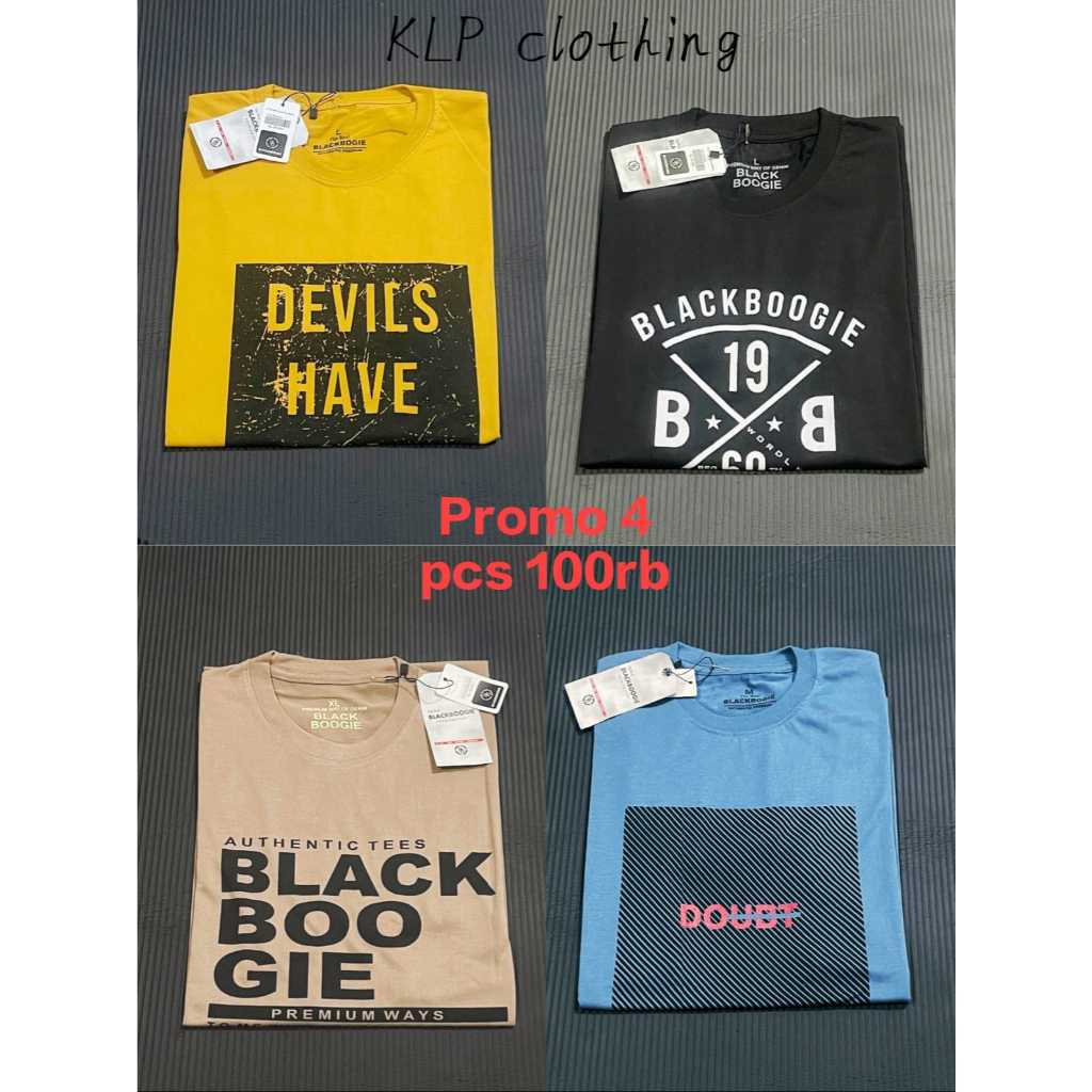 POKET KAOS | Paket 4pcs 100ribu Kaos Distro Pria Dan Wanita Bahan Semi Katun 24s / Kaos Distro Keren