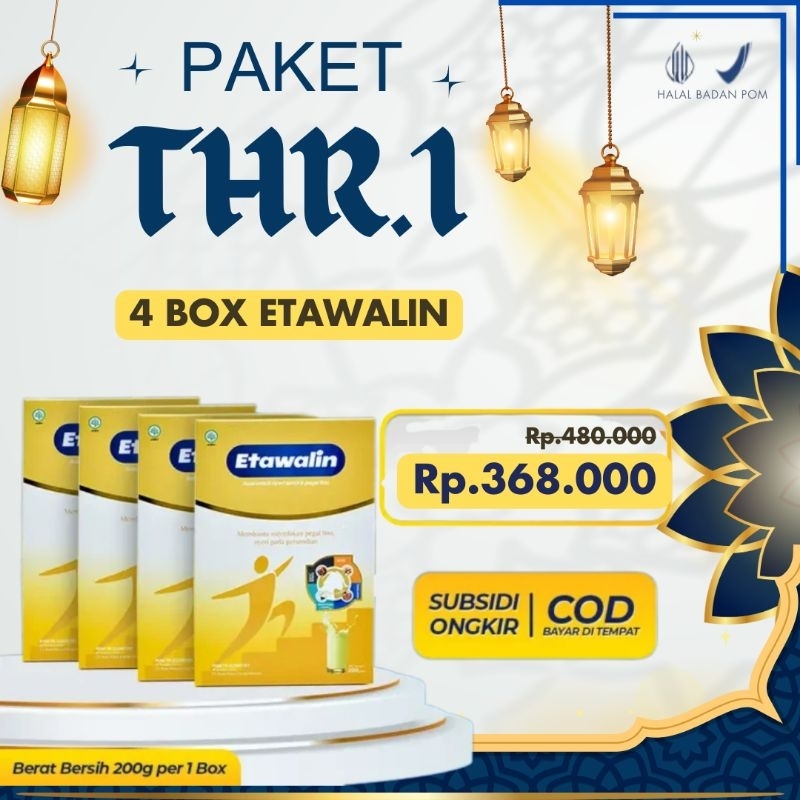 

SUSU ETAWALIN ORIGINAL ATASI NYERI SENDI DAN ASAM URAT 4 BOX