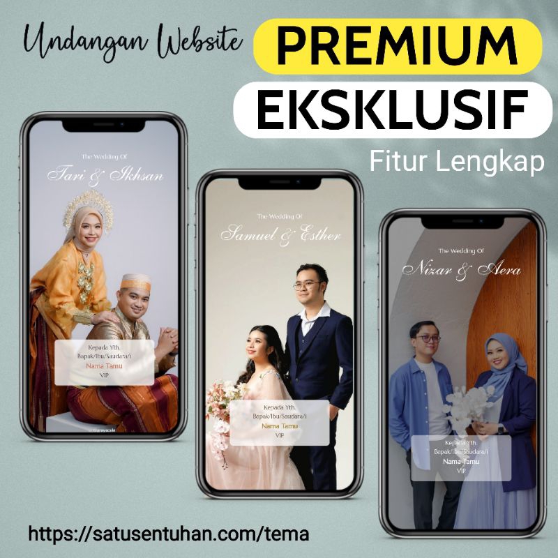 Undangan Website Premium | Undangan Website Pernikahan | Undangan Website Eksklusif | Undnagan Websi