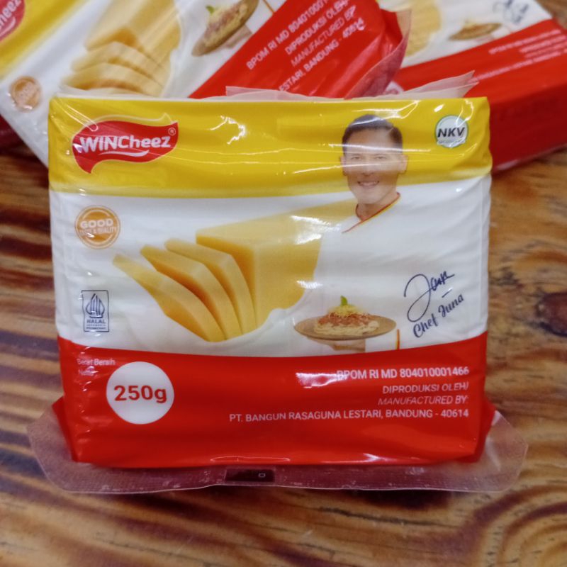 

Keju WINCheez Cheddar 250 Gram Gold Taste & Quality / Pcs