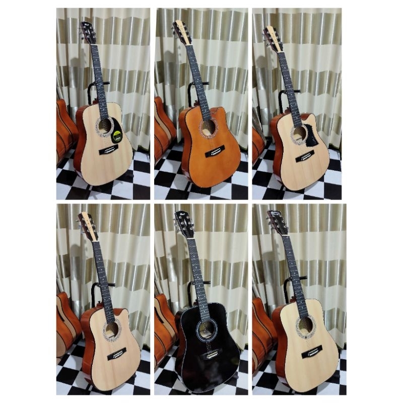 gitar akustik tanam besi, gitar akustik jumbo , gitar Yamaha , gitar cort custom