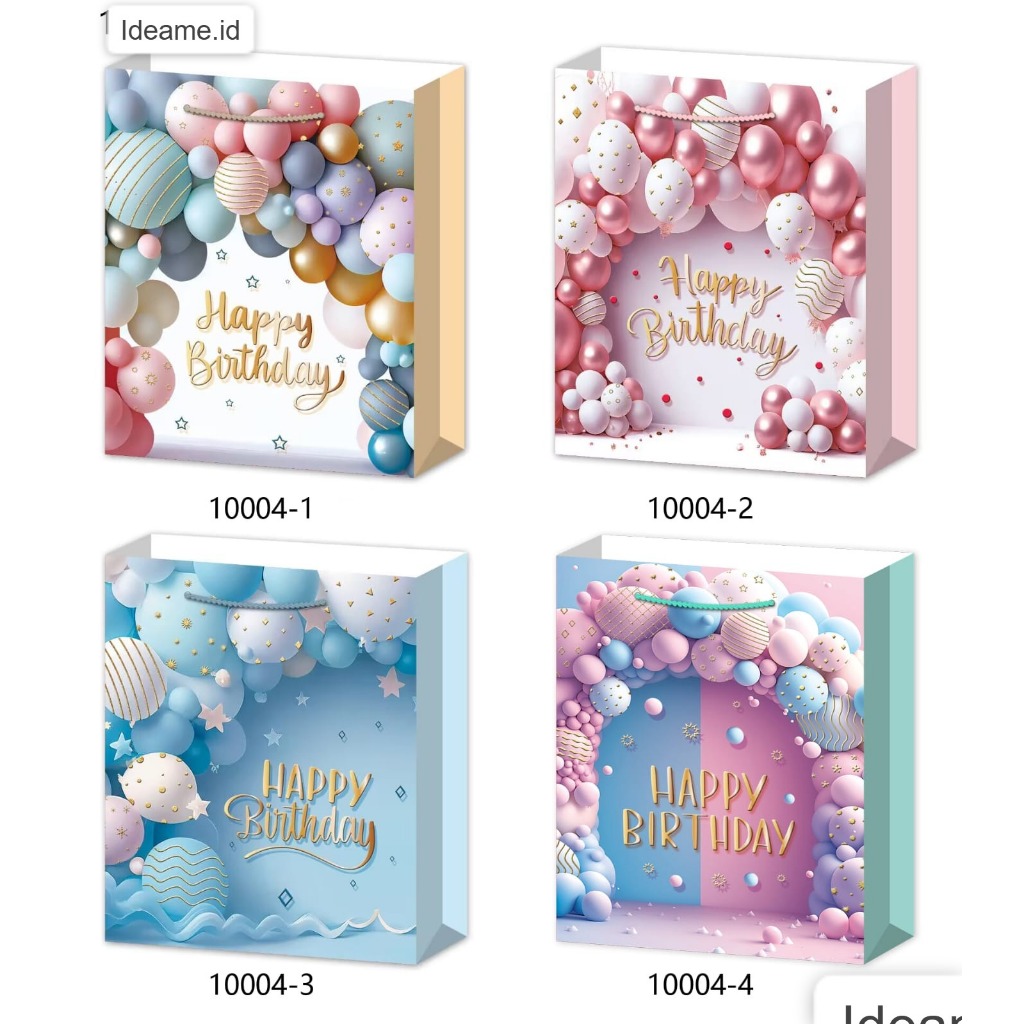 

Ideame PAPER BAG BIRTHDAY Paper Bag Graduation / Kado Kertas Kantong / Paper Bag Kertas Karton Dengan Aneka Motif / Tas Hampers Ulang Tahun / Tas Kado Graduation / Paper Bag Wisuda / Tas Kado Paper Bag