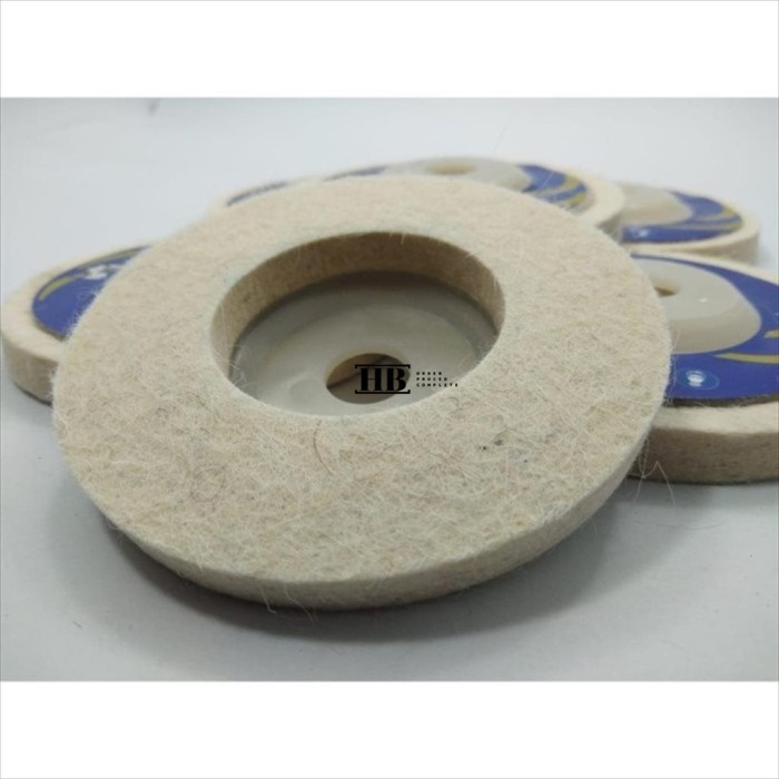 BATU GERINDA POLES WOL / GRINDING WOOL / POLISHING WOOL 4" INCH BENZ HB