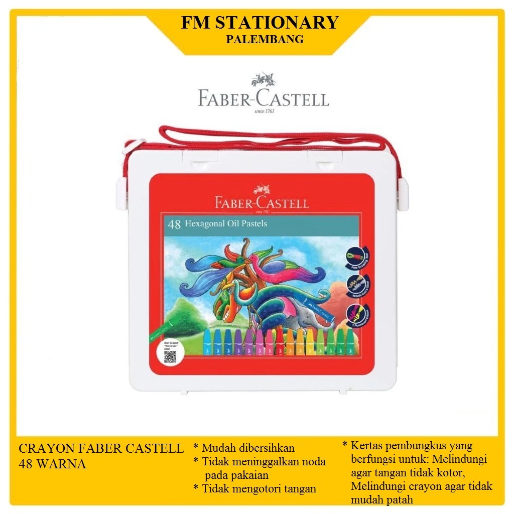 

Crayon faber castell oil pastel 48 warna