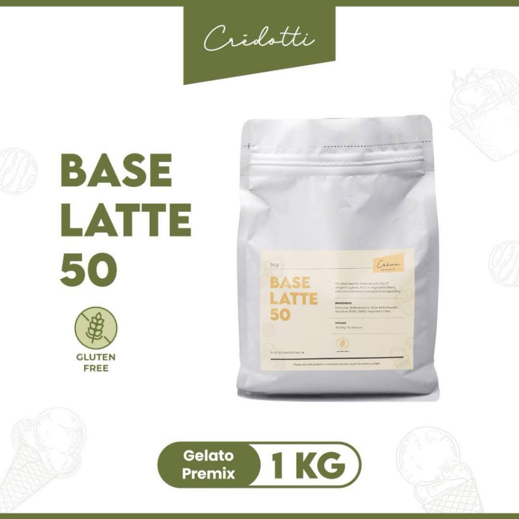 

Premix Gelato Powder Base Latte 50 / Bubuk Fiber Penstabil pembuatan Ice Cream (1kg)
