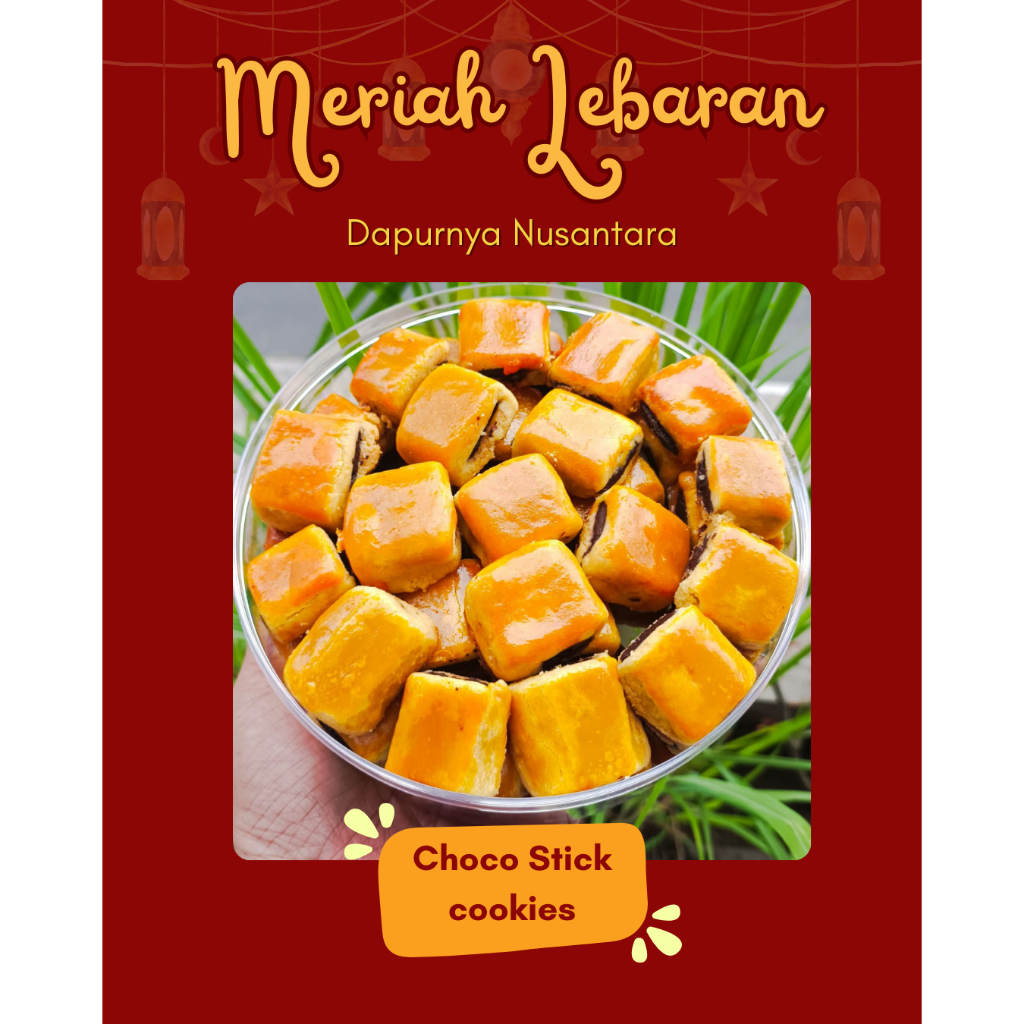 

Meriah Lebaran Dapurnya Nusantara Choco Stick Cookies