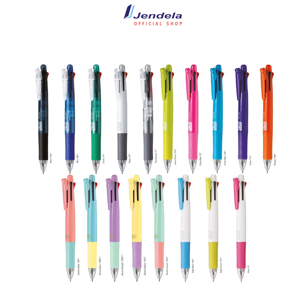 

Bolpoin Zebra Clip On Multi 4 Warna Dan Pensil Mekanik 0,5 B4SA1 Harga Satuan ATK