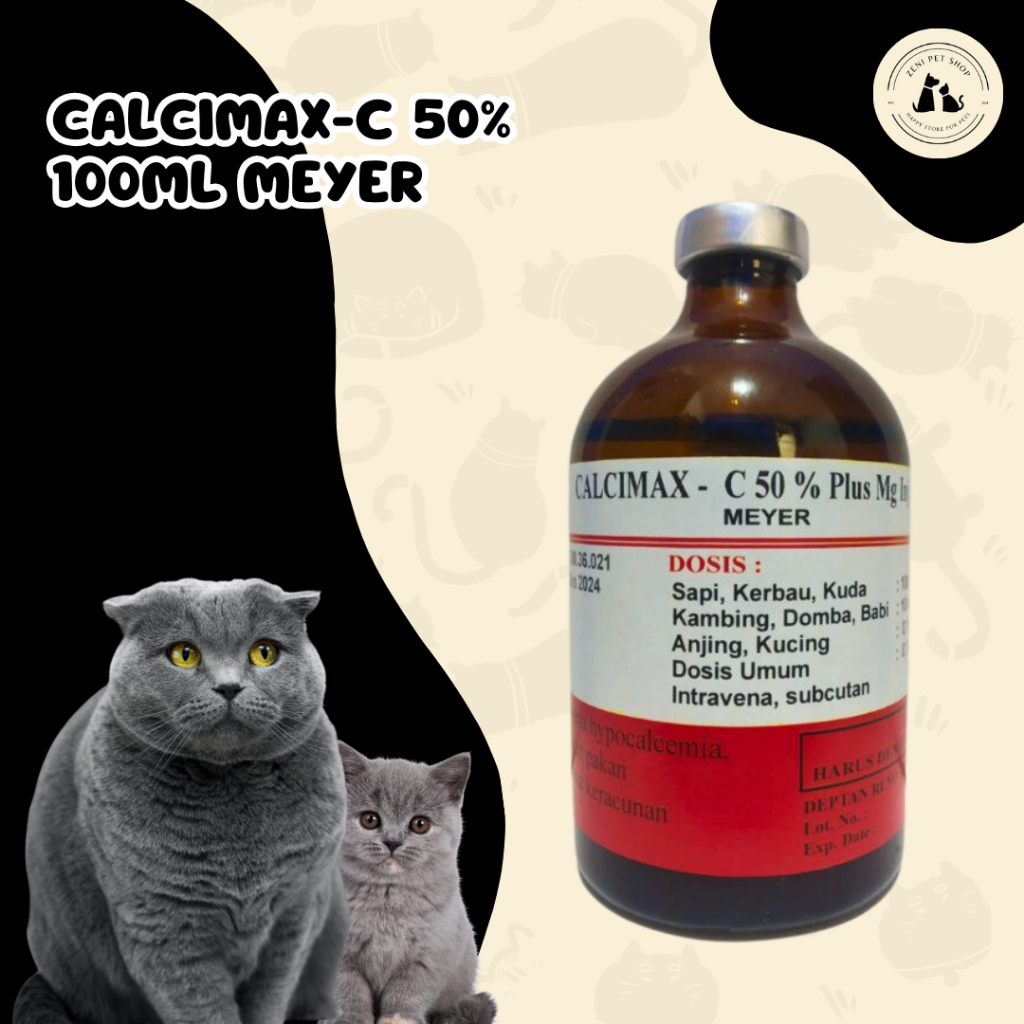 Calcimax-C 50% 100 ml - Obat Sapi Ambruk