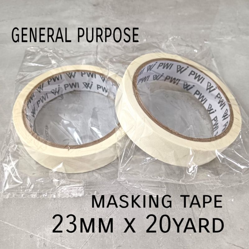 

Solasi Isolasi Kertas Masking Tape krem 23mm x 20yard PWI