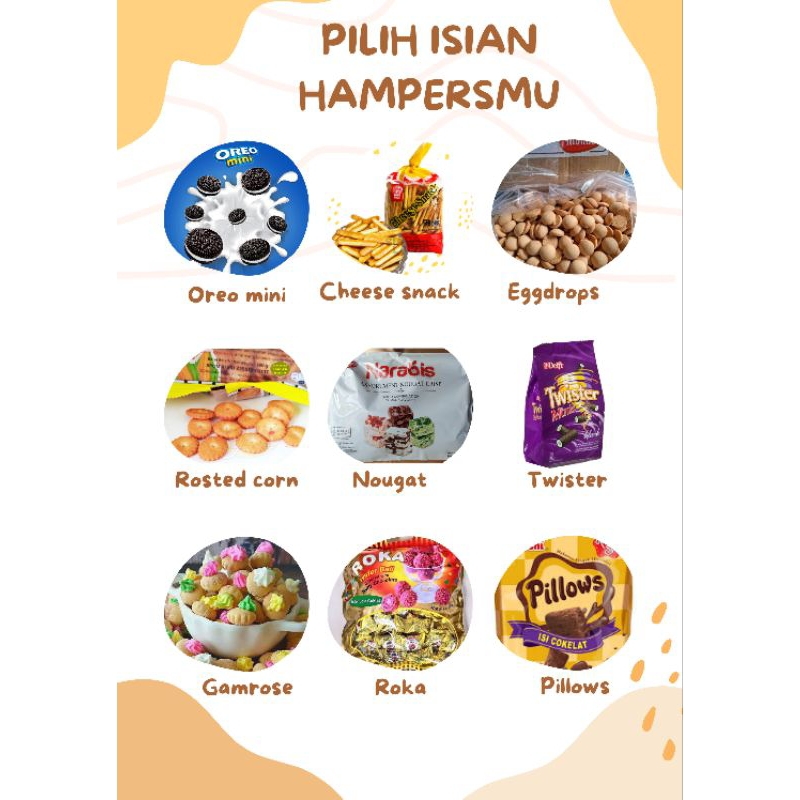 

HAMPERS LEBARAN/HAMPERS MINI/HAMPERS NOUGAT NARAYA NARABIS/PILIH SUKA-SUKA 600ml