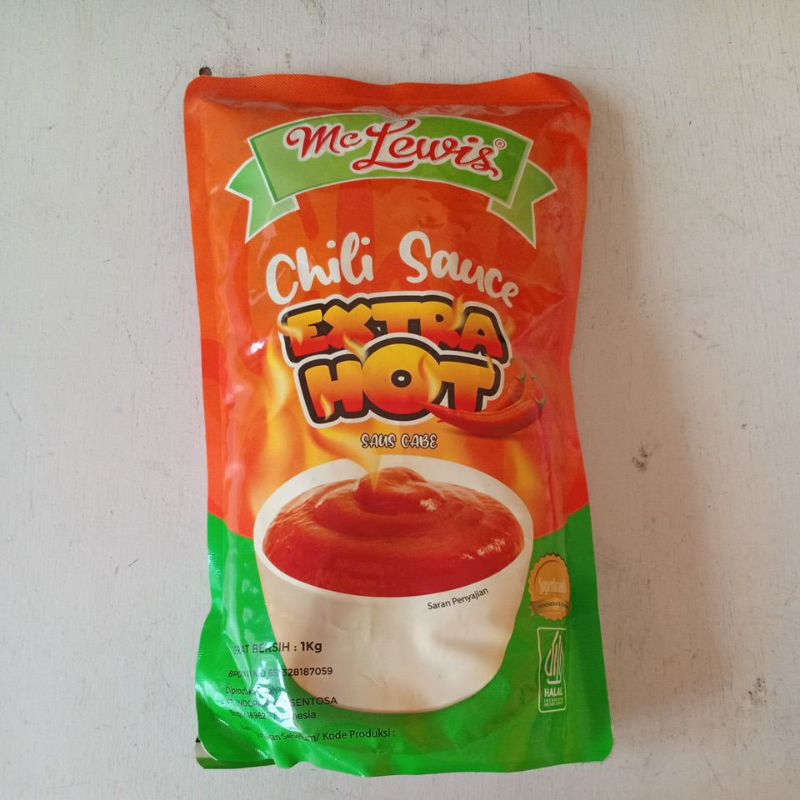 

mc lewis chili hot saus sambal pedas pouch