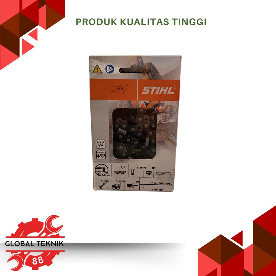 Rantai Chain Saw STIHL 40T Potong Asli untuk bar 24in