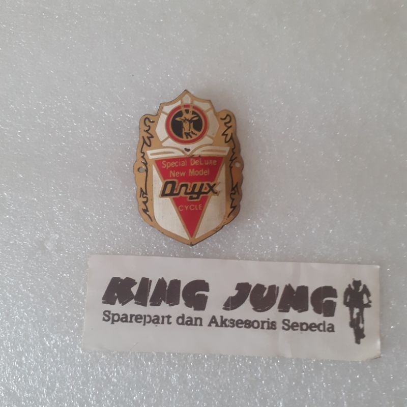 Plat logo emblem ORYX sepeda vintage jadul