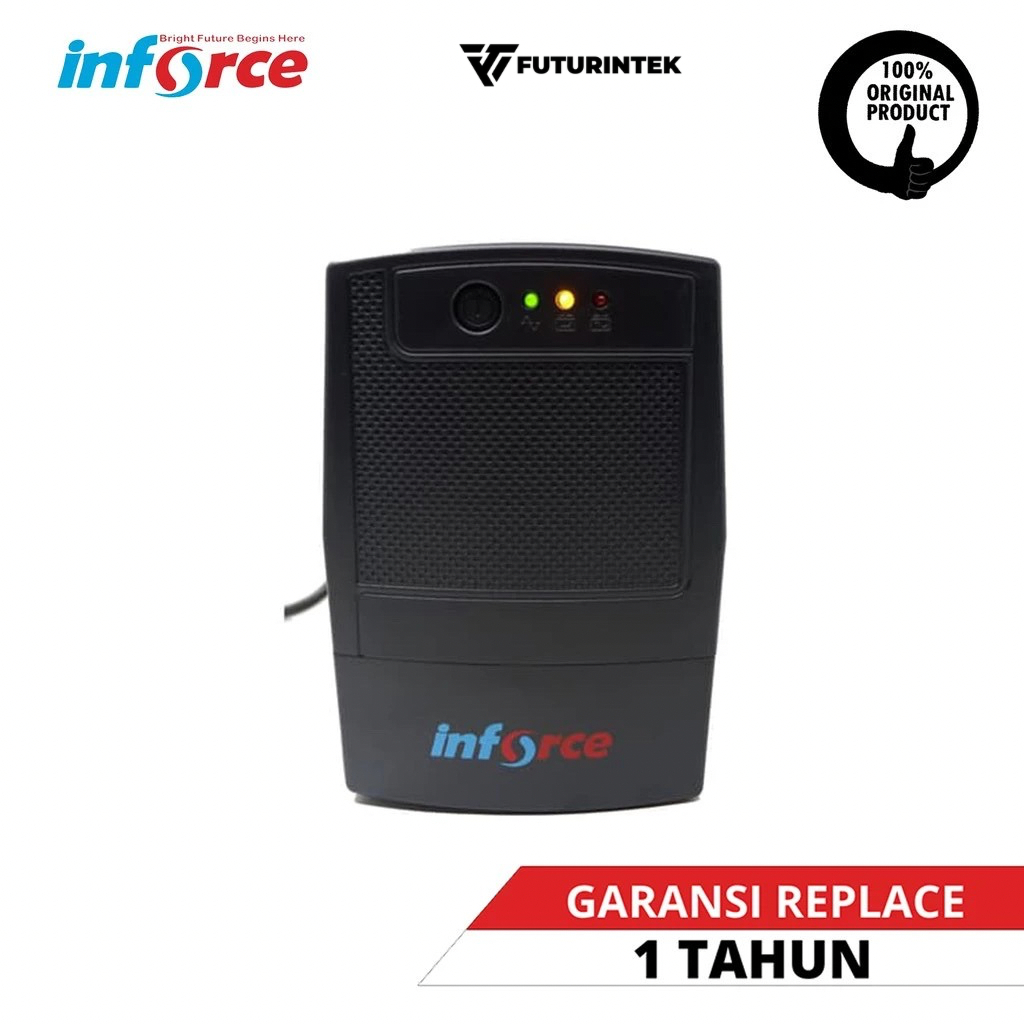 INFORCE UPS 600VA Stabilizer Backup Daya Komputer PC TV Modem Router