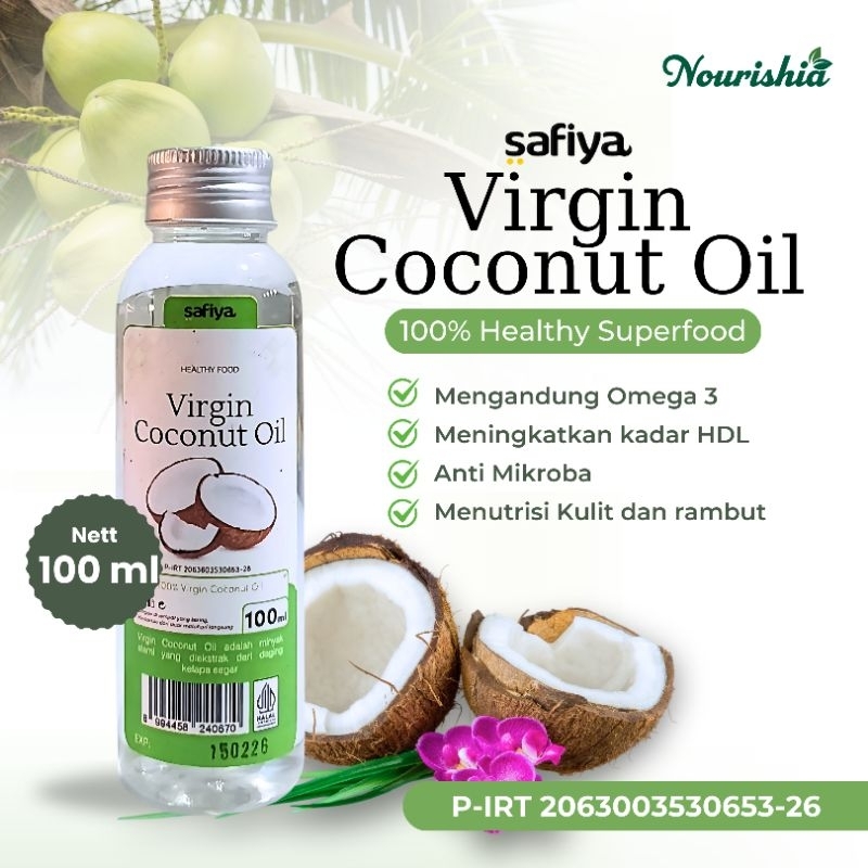 

Virgin Coconut Oil 100 ml SAFIYA - Pure VCO Minyak Kelapa Murni Premium