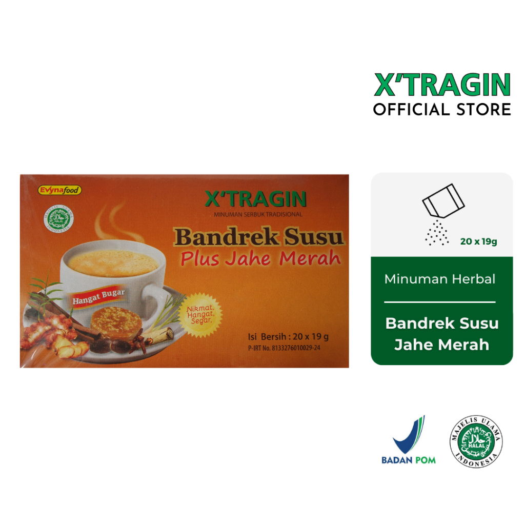 

X'TRAGIN Bandrek Susu Plus Jahe Merah Minuman Bubuk