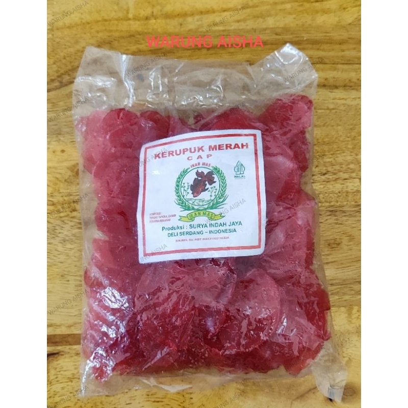 

Kerupuk Merah Mentah Cap Ikan Mas 250 gr