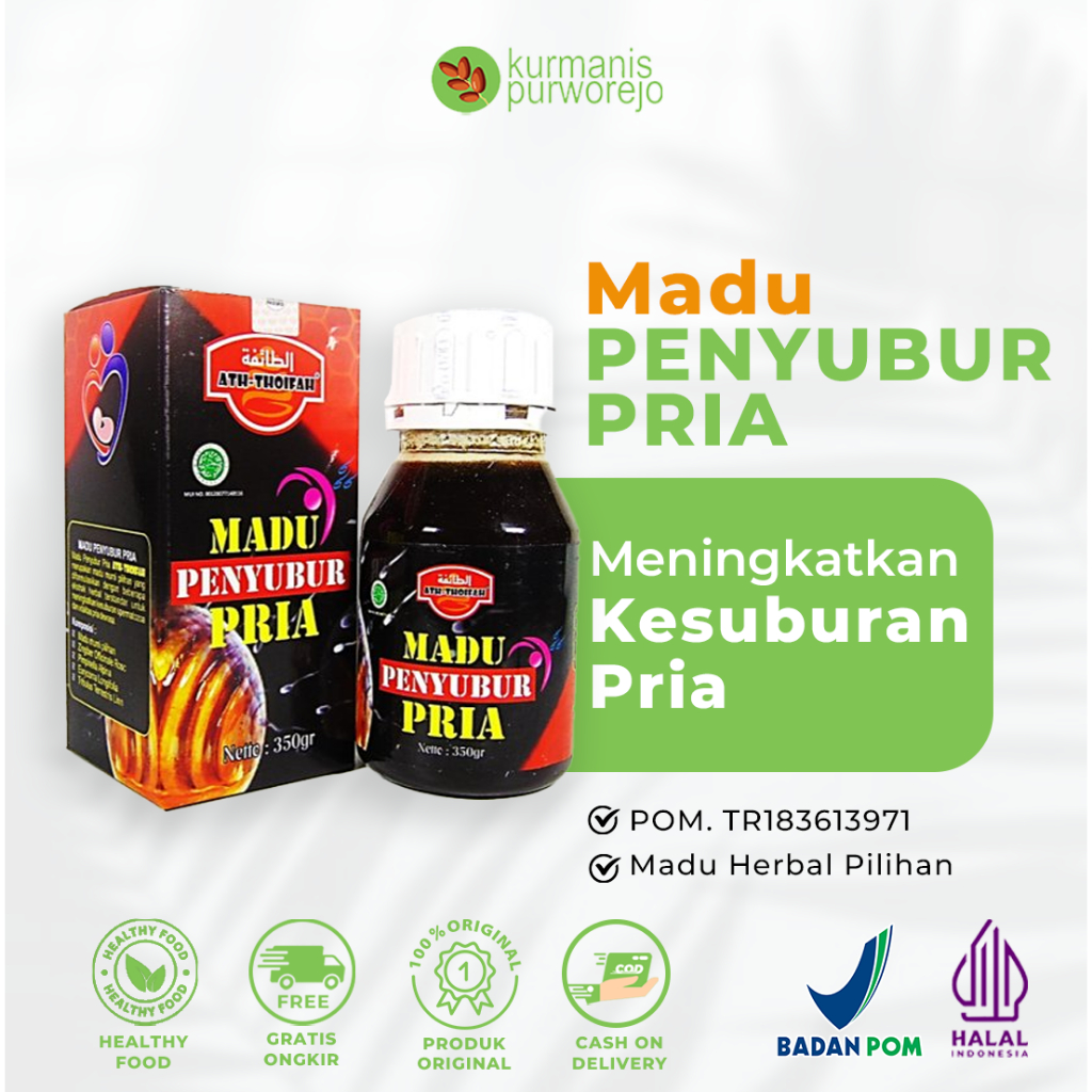 Madu STAMEN Penyubur Pria Ath-Thoifah Original 100% Subur Sehat Berstamina Kuat