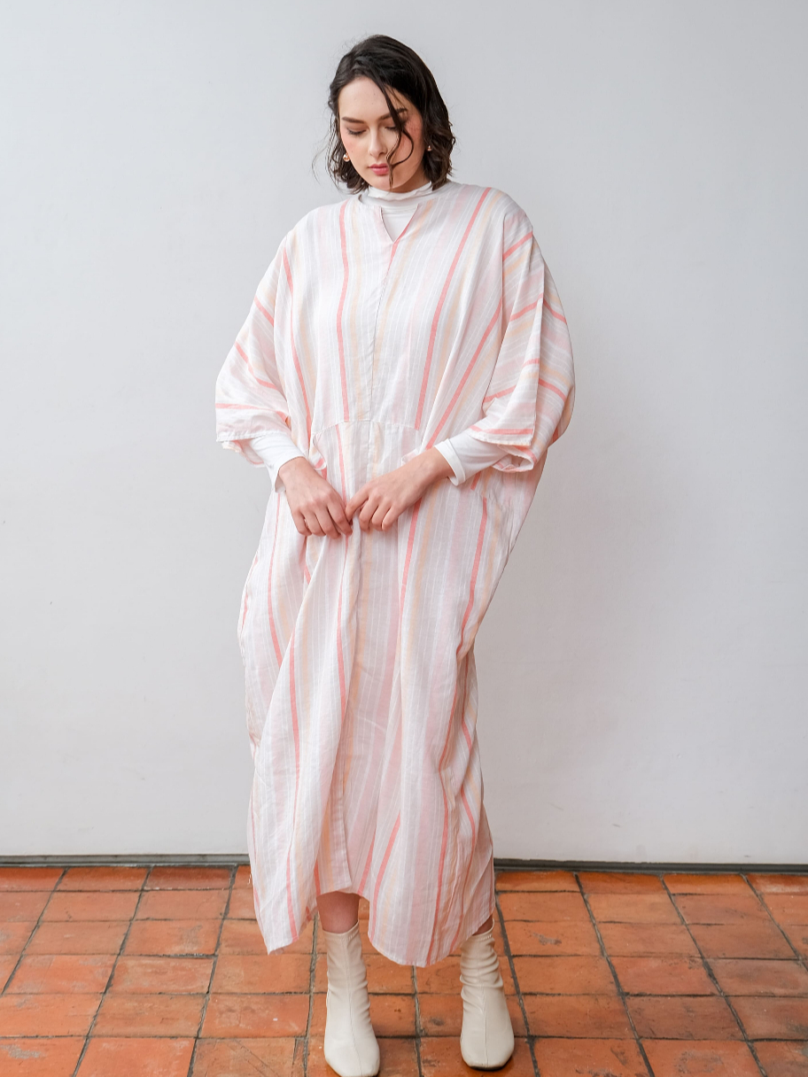 Asiro Isvara Linen Dress Gamis Session Ramadhan Baju Lebaran 2026 Gamis Panjang Wanita Gamis Polos G