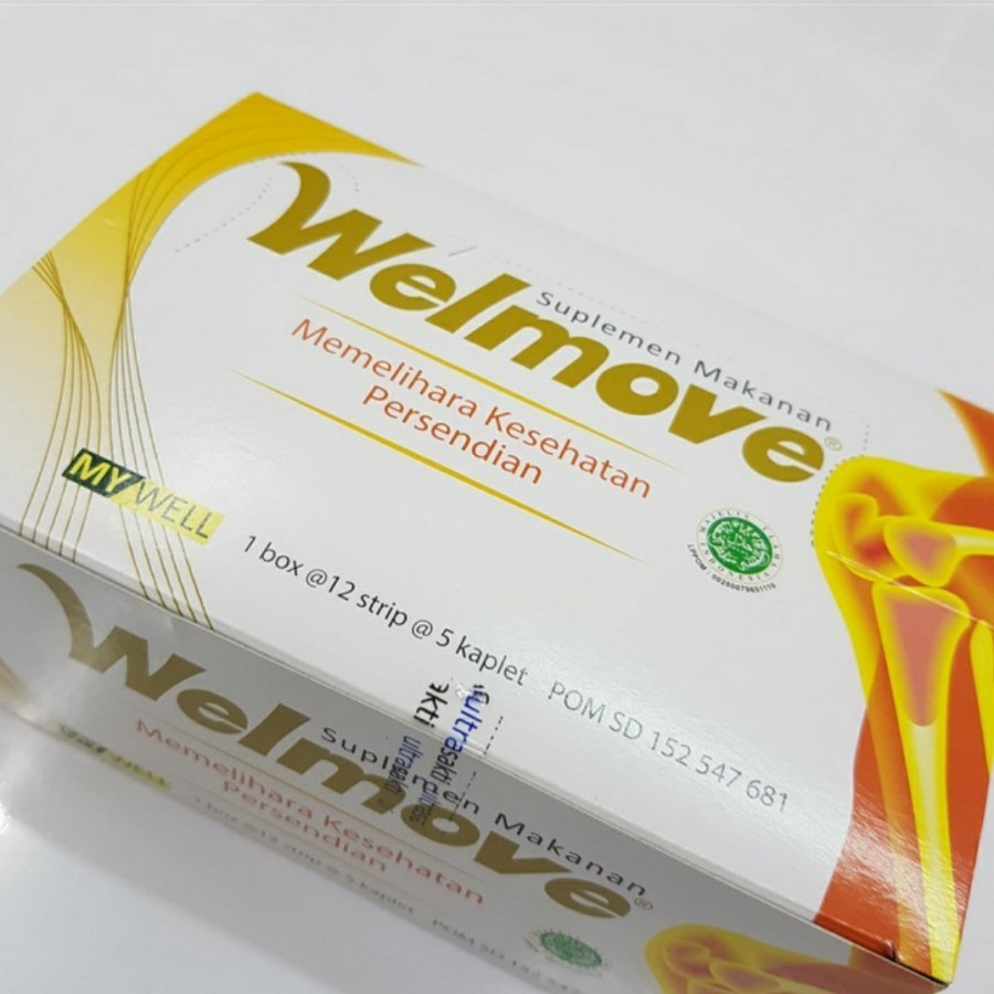 Supleman Makanan Welmove - Glukosamin Chondroitin untuk Kaku dan Nyeri Sendi 1box