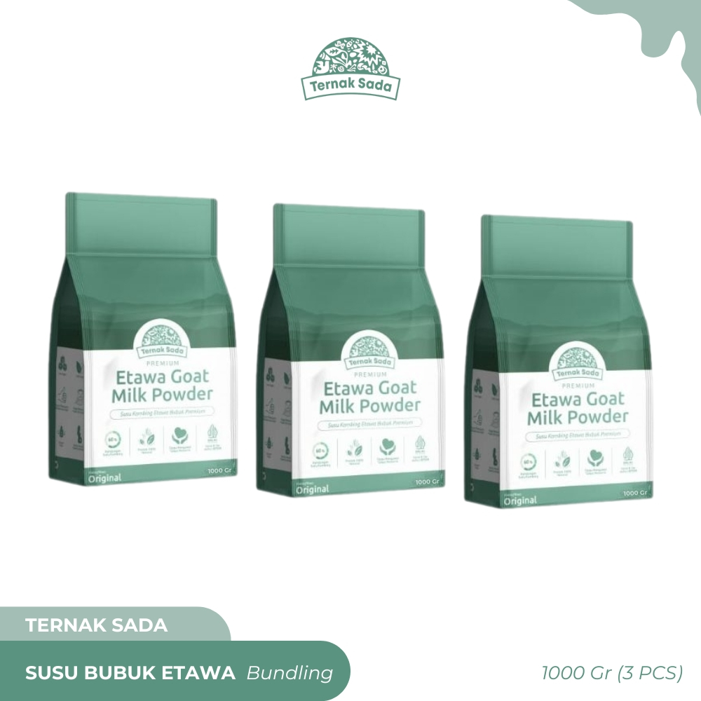 

TERNAK SADA - Susu Bubuk Etawa - Bundling 3 Pcs (1kg)