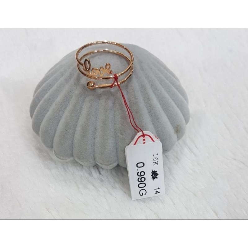 Cincin emas 70 love spiral