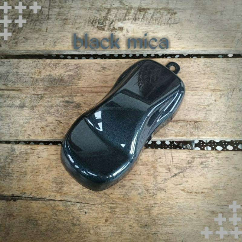 cat Duco black mica black metalik hitam gliter 200ml